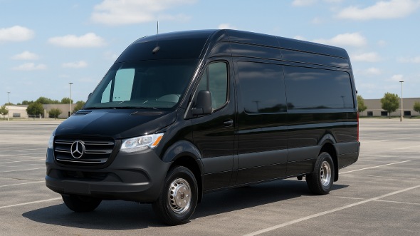 Exterior of Dale City Party Bus Company's 14 Passenger Sprinter Limousine in Dale City