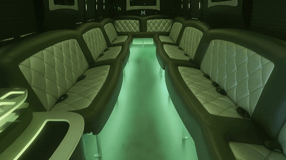 Interior of Dale City Party Bus Company's 20 Passenger Party Bus in Dale City
