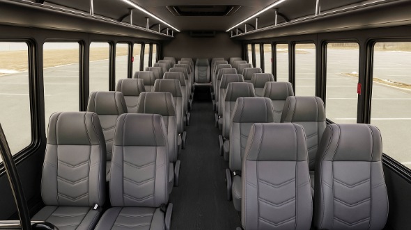 Interior of Virginia Party Bus Company's 25 Passenger Minibus in Virginia