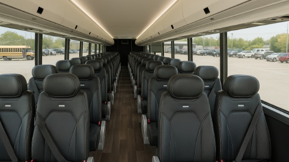 Interior of Virginia Party Bus Company's 35 Passenger Minibus in Virginia