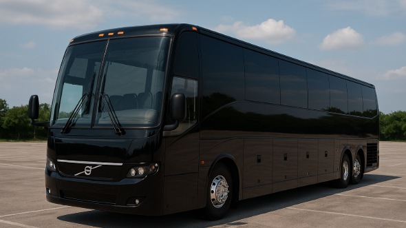 Exterior of Virginia Party Bus Company's 45 Passenger Charter Bus in Virginia