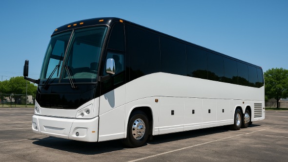 Exterior of Sterling Party Bus Company's 50 Passenger Party Bus in Sterling