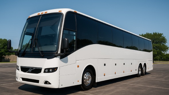 Exterior of Virginia Party Bus Company's 55 Passenger Charter Bus in Virginia
