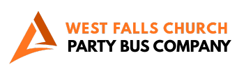 west falls church party bus company logo